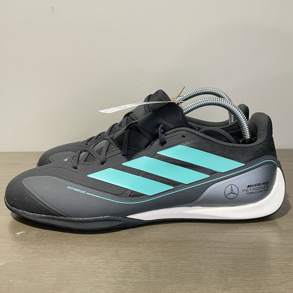 Adidas Mens Size 8.5 Shoes NEW Mercedes-AMG Petronas F1 Feroza Black Gray Mint
